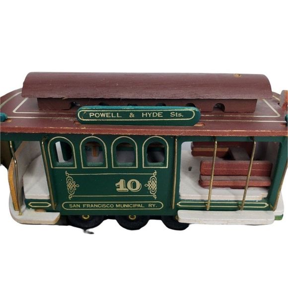 San Francesco Trolley Music Box by Berkeley Designs Plays I left my Heart Motion - Picture 1 of 9